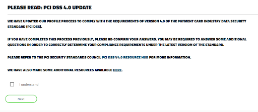 Merchant Profile Questionnaire guide for RA XT PCI v4.0 June 2024